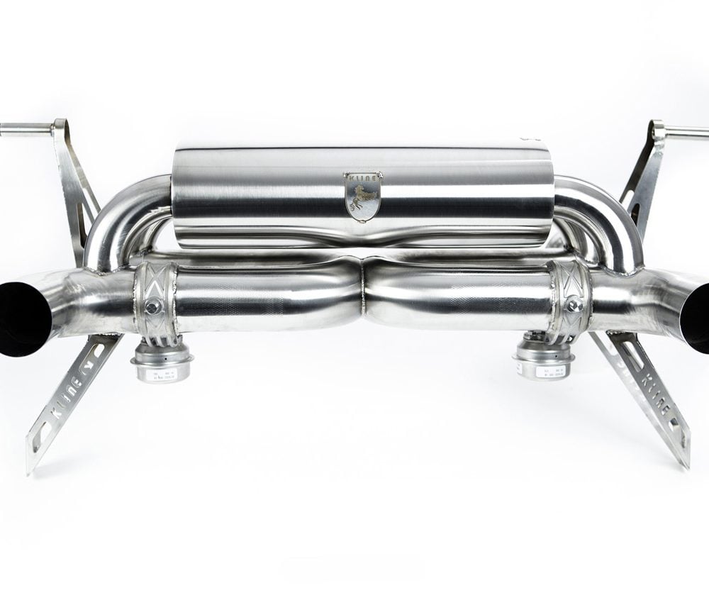 Kline Innovation Valvetronic Exhaust System for LP640-2 Lamborghini Huracan Tecnica - Front View