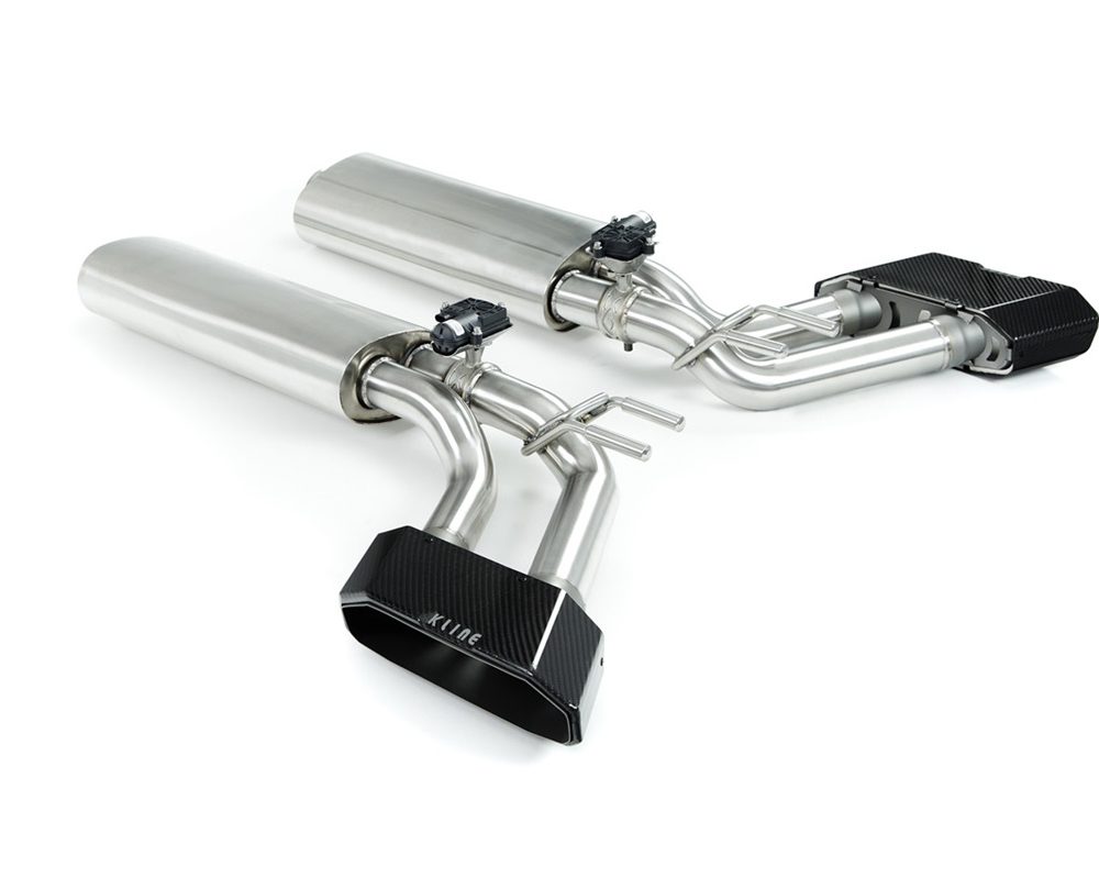 Kline Innovation Valvetronic Rear Section w/ Carbon Fiber Tips for W464 Mercedes-AMG G63