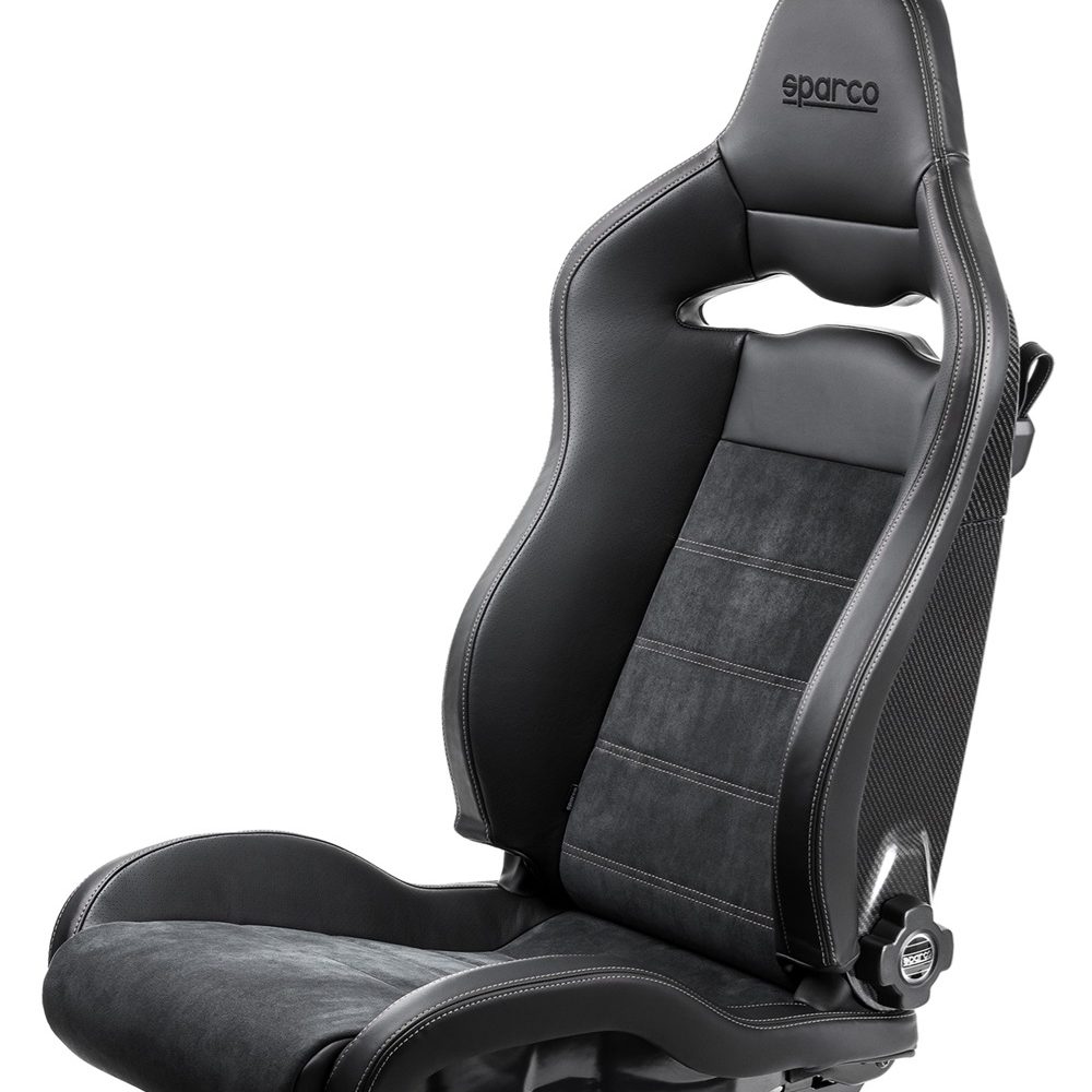 Sparco SPX Special Edition Seat in Matte Carbon w/ Gray Stitch