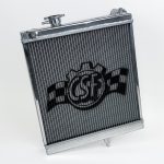 CSF Polished Aluminum High-Performance Half Radiator for CT9A Mitsubishi Lancer Evolution VII / VIII / IX [7228]