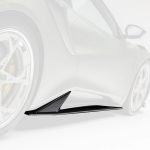 Vorsteiner LR-52 Limited Edition Carbon Side Skirts for 131 Lotus Emira in Glossy Finish Installed on Satin Green / Yellow Emira - Side Skirt Highlighted