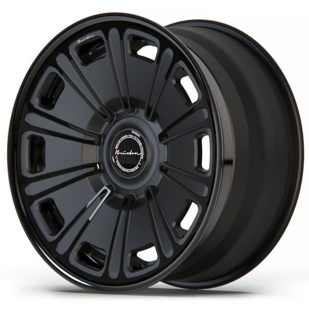 Brixton Forged Luxury LX19 Three-Piece Wheel in Satin Black