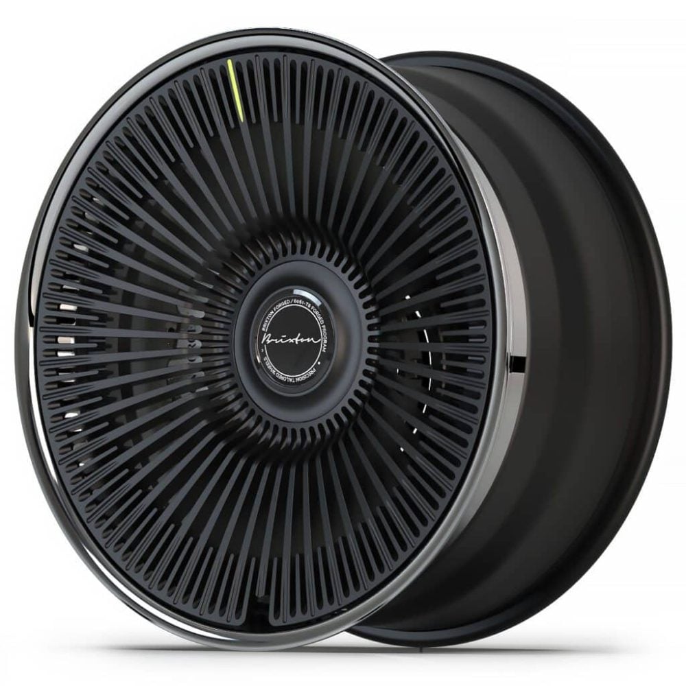 Brixton Forged Luxury LX17 Three-Piece Wheel in Black