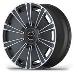Brixton Forged Luxury LX19 Monoblock Wheel in Brushed Black 2-Tone