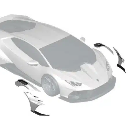 ZACOE Performance Carbon Front Wide Fender Set for LP640-4 Lamborghini Huracan Evo