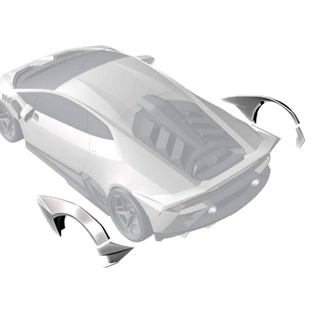 ZACOE Huracán Evo Rear Fenders