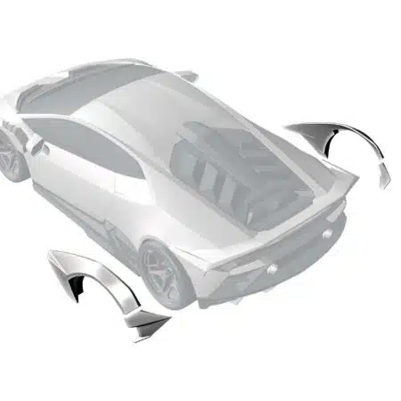 ZACOE Performance Carbon Rear Wide Fender Set for LP640-4 Lamborghini Huracan Evo