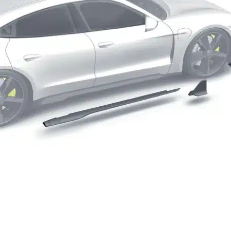 ZACOE Carbon Fiber Side Skirts for 9J1 Porsche Taycan