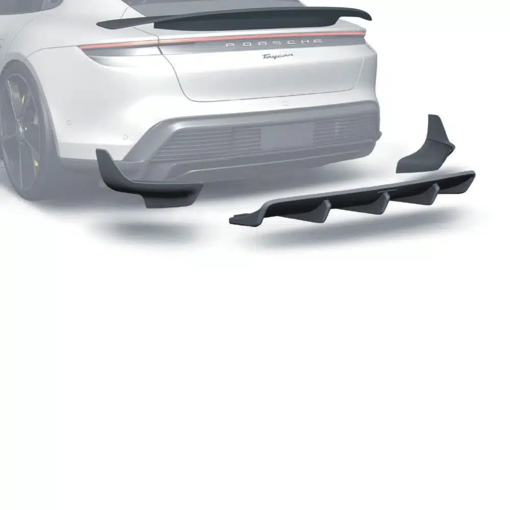 ZACOE Taycan Rear Diffuser Set