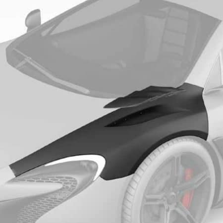 ZACOE Performance Carbon Fiber Front Fender Set for McLaren 12C / 650S