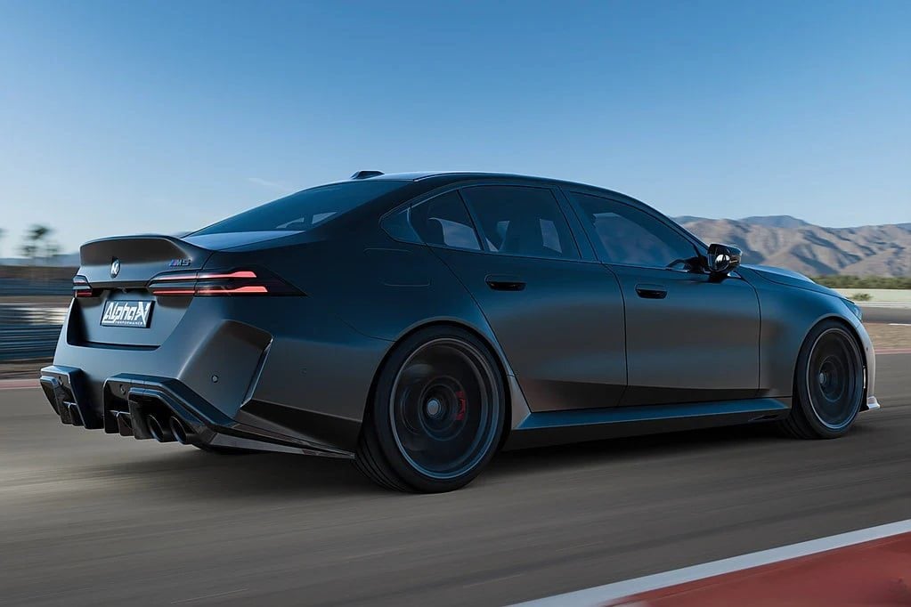 Alpha-N Carbon Rear Ducktail Spoiler for G90 / G99 BMW M5 [AN-0908]