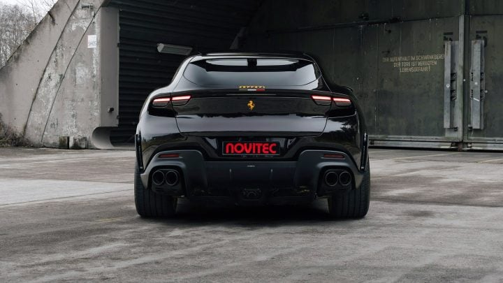 Nero NOVITEC Ferrari Purosangue With Heritage Gold Wheels Image 10