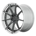 BC Forged HC Series HC029 Modular Wheel in Polished Clear / Graphite Grey