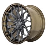 BC Forged HCK Series HCK198 Modular Wheel in Brushed Bronze / Graphite Grey with Exposed Hardware