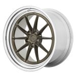 BC Forged MHE Series MHE31 Modular Wheel in Polished Clear / Matte Bronze