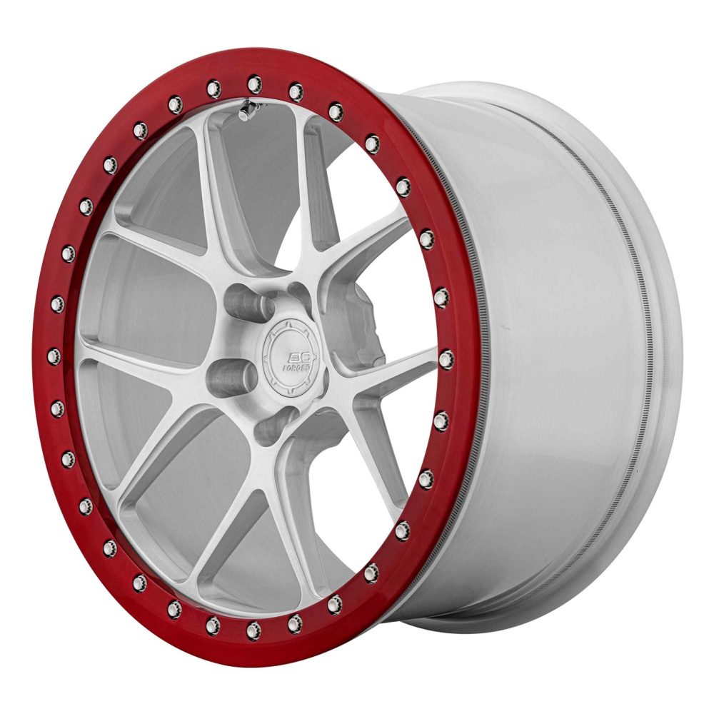 BC Forged RD Series RD02-BL Monoblock Wheel in Lunar Silver / Crystal Burgundy