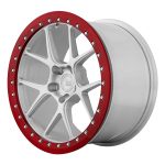 BC Forged RD Series RD02-BL Monoblock Wheel in Lunar Silver / Crystal Burgundy