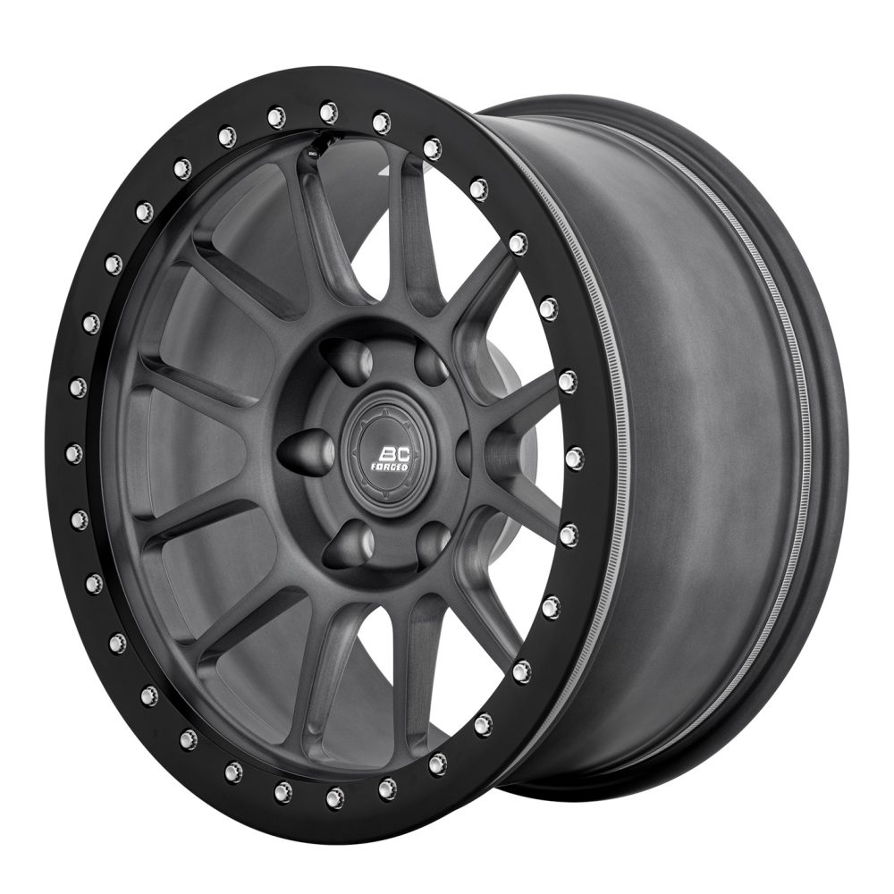 BC Forged RD Series RD03-BL Monoblock Wheel in Matte Gunmetal / Matte Black