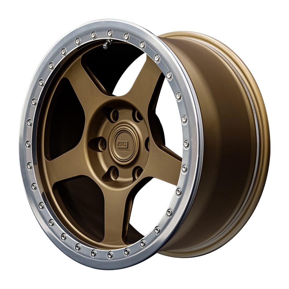 BC Forged RD Series RD05-BL Monoblock Wheel in Golden Bronze / Brushed Clear