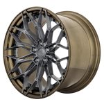 BC Forged HCA Series HCA198 Modular Wheel in Brushed Bronze / Graphite Grey with Exposed Hardware