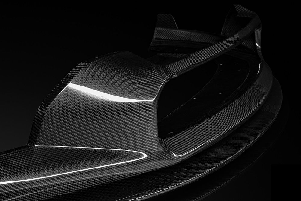 ZACOE Carbon Fiber Front Lip Set for 9J1 Porsche Taycan