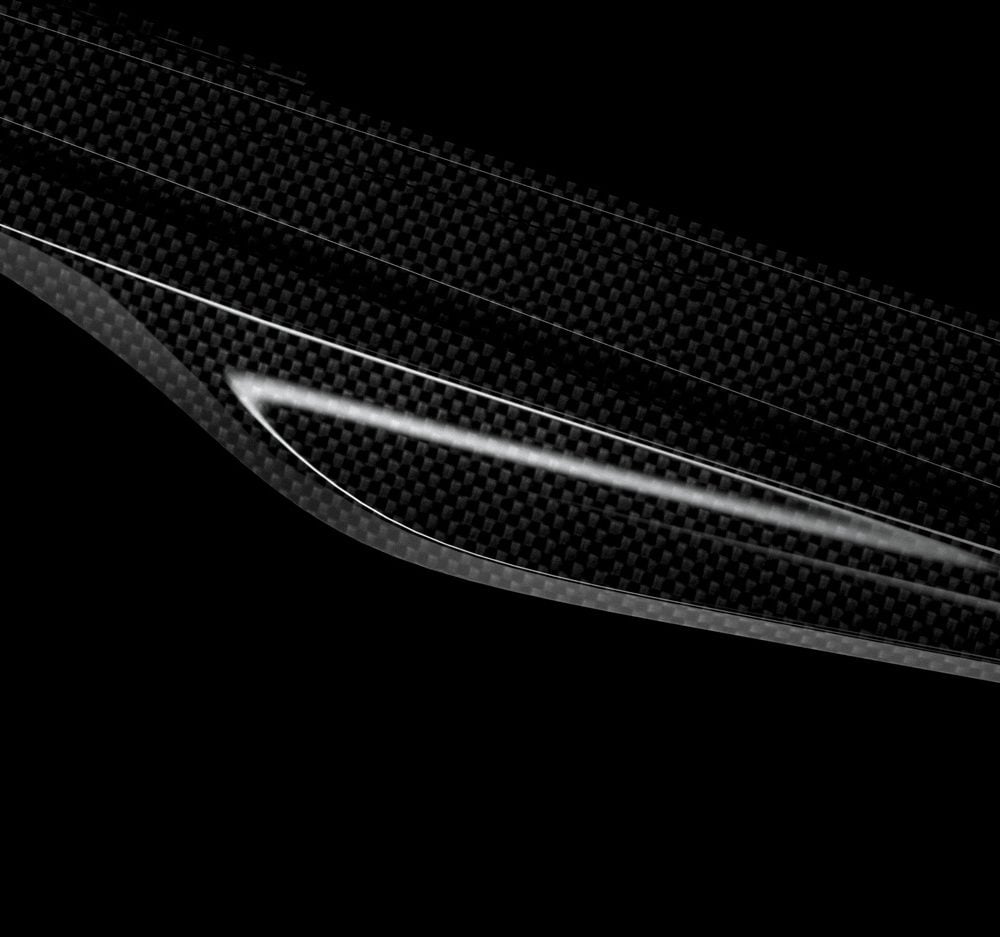 ZACOE Carbon Fiber Side Skirt Set for F142M Ferrari 488 GTB - Closeup of Rear Section