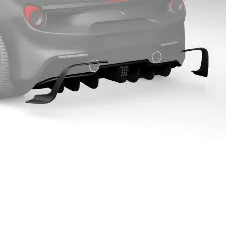 ZACOE Performance Carbon Fiber Rear Side Flaps for F142M Ferrari 488 GTB
