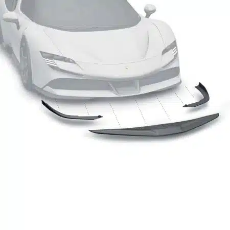 ZACOE Performance Carbon Fiber Front Lip Set for F173 Ferrari SF90 Stradale