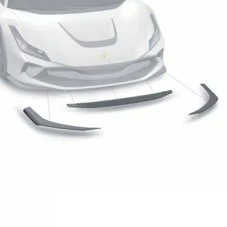 ZACOE Performance Carbon Fiber Lower Front Lip Set for F142MFL Ferrari F8 Tributo / Spider
