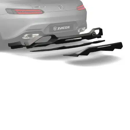 ZACOE Performance Carbon Rear Diffuser Assembly for C190 Mercedes-AMG GT / GT S