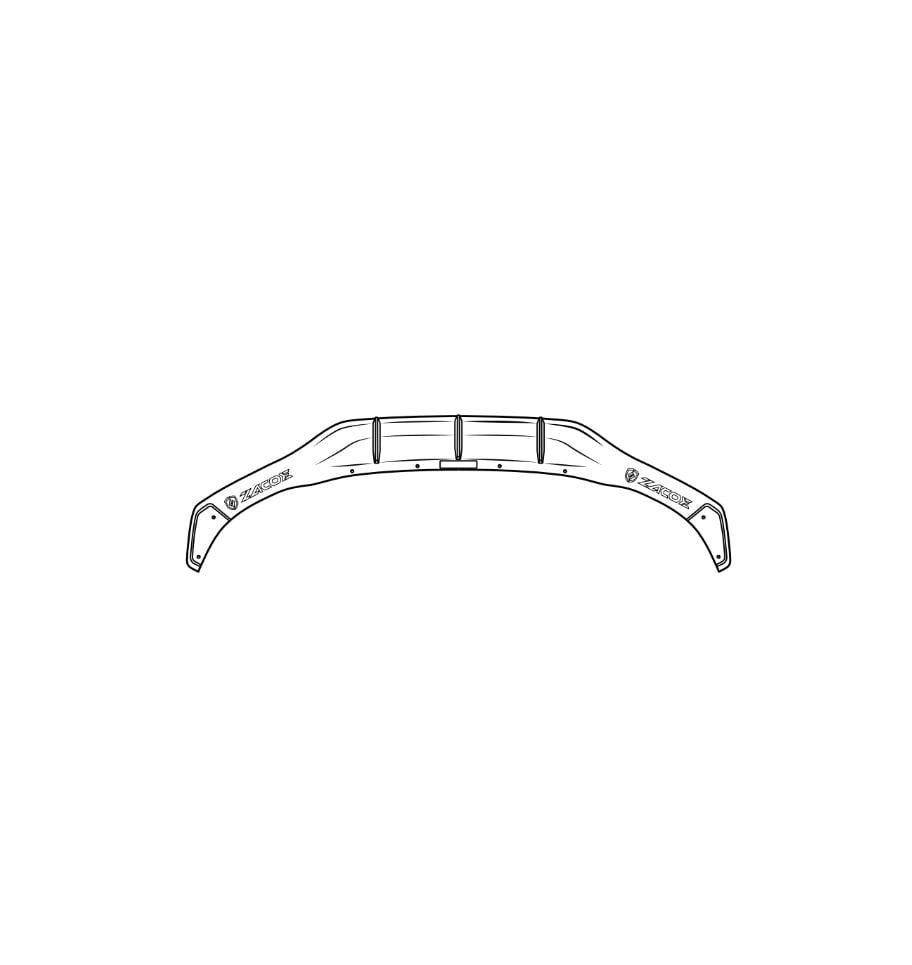 ZACOE Carbon Fiber Rear Diffuser for G14 & G15 BMW 840i / M850i [BM-G15M-RD] - Kit Contents