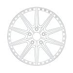 Avant Garde Custom Forged Series F122 Three-Piece Wheel