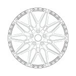 Avant Garde Custom Forged Series F163 Three-Piece Wheel