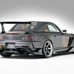 Varis Dark Panther Widebody Kit for AP1 / AP2 Honda S2000 [VAHO-250] Installed on Matte Grey S2000 - Rear-Side View of Car