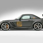 Varis Dark Panther Widebody Kit for AP1 / AP2 Honda S2000 [VAHO-250] Installed on Matte Grey S2000 - Side View of Car