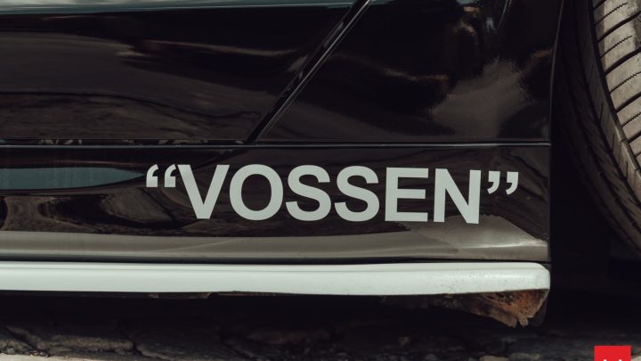 Black Bagged Tesla Model S Plaid - Vossen Hybrid Forged HFX-1 Wheels in Gloss Black Image 6