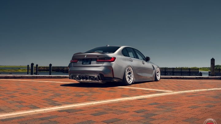 Dravit Gray BMW G80 M3 - Vossen Forged LC3-01 Wheels in Gloss Clear Image 2