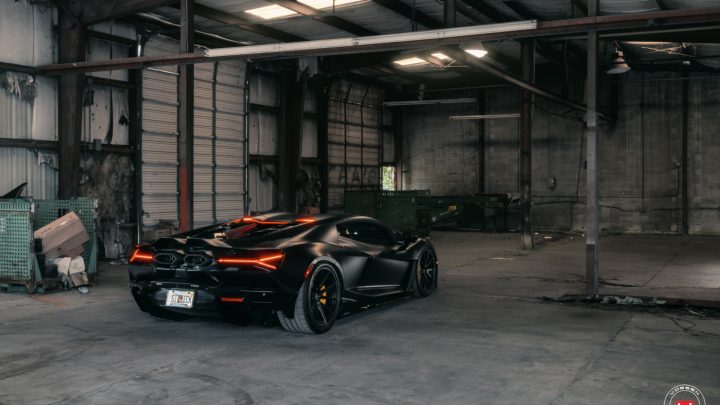 Matte Black Lamborghini Revuelto - Vossen Forged S21-04 Wheels in Satin Black Image 10
