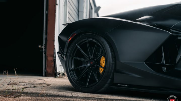 Matte Black Lamborghini Revuelto - Vossen Forged S21-04 Wheels in Satin Black Image 2