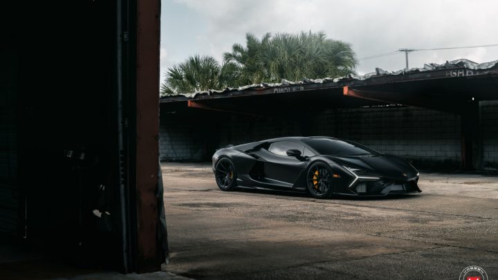 Matte Black Lamborghini Revuelto - Vossen Forged S21-04 Wheels in Satin Black Image 5