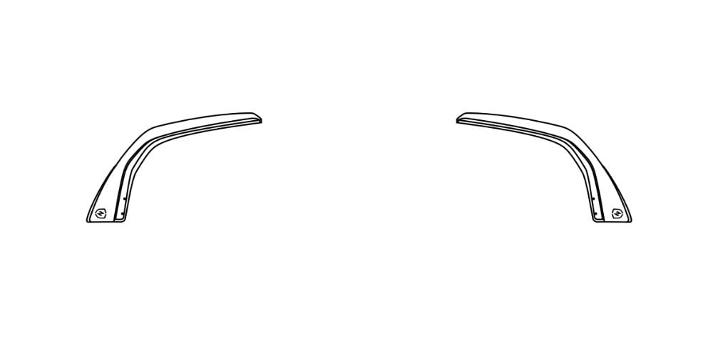 ZACOE Carbon Fiber Rear Side Flaps for F142M Ferrari 488 GTB