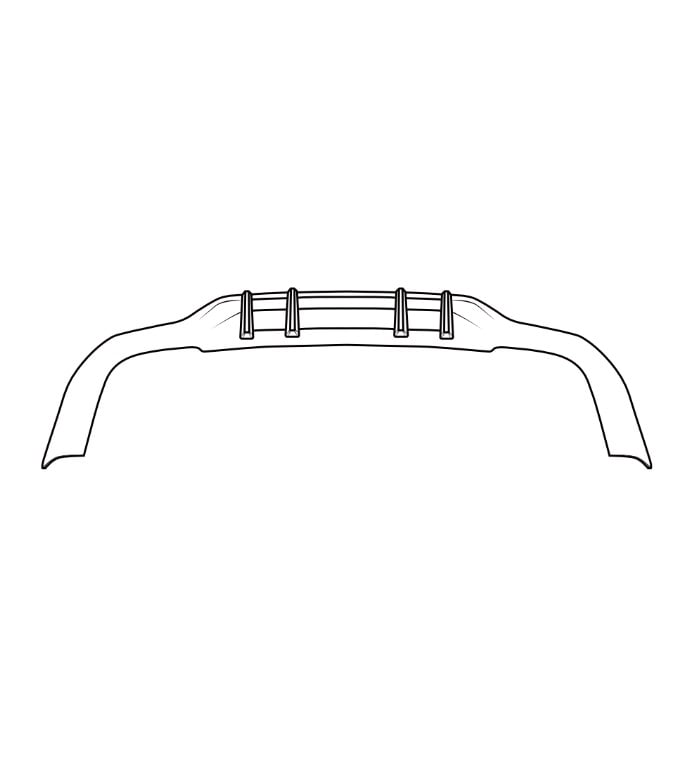 ZACOE Carbon Fiber Rear Diffuser for C257 Mercedes-AMG CLS53 [MA