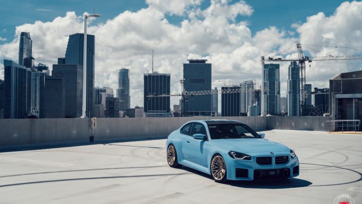 Zandvoort Blue BMW M2 - Vossen Forged S1-02 Wheels in Patina Gold Image 13