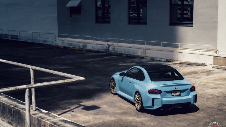 Zandvoort Blue BMW M2 - Vossen Forged S1-02 Wheels in Patina Gold Image 4