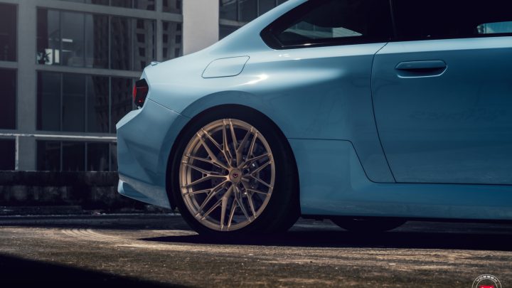 Zandvoort Blue BMW M2 - Vossen Forged S1-02 Wheels in Patina Gold Image 5