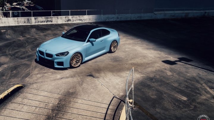 Zandvoort Blue BMW M2 - Vossen Forged S1-02 Wheels in Patina Gold Image 7