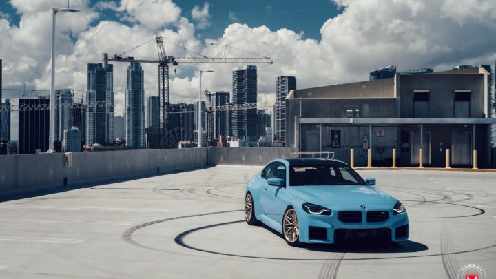 Zandvoort Blue BMW M2 - Vossen Forged S1-02 Wheels in Patina Gold Image 8