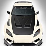 Varis Arising-II Semi Wide Body Kit for AP1 / AP2 Honda S2000 Installed on White S2000 - Upper Front View of Car
