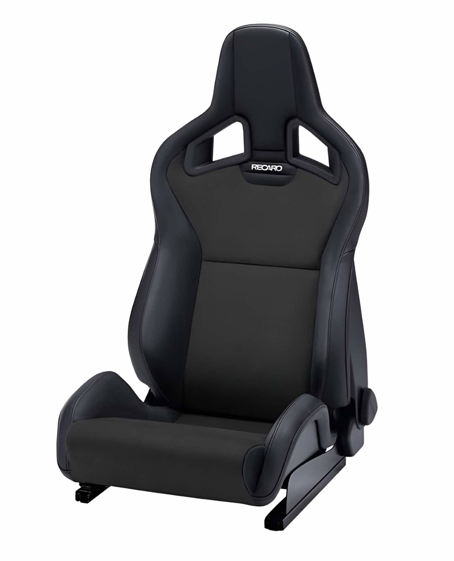 RECARO Dynamic Series Sportster CS Passenger Seat in Black Vinyl / Black Suede [410.200.3216]