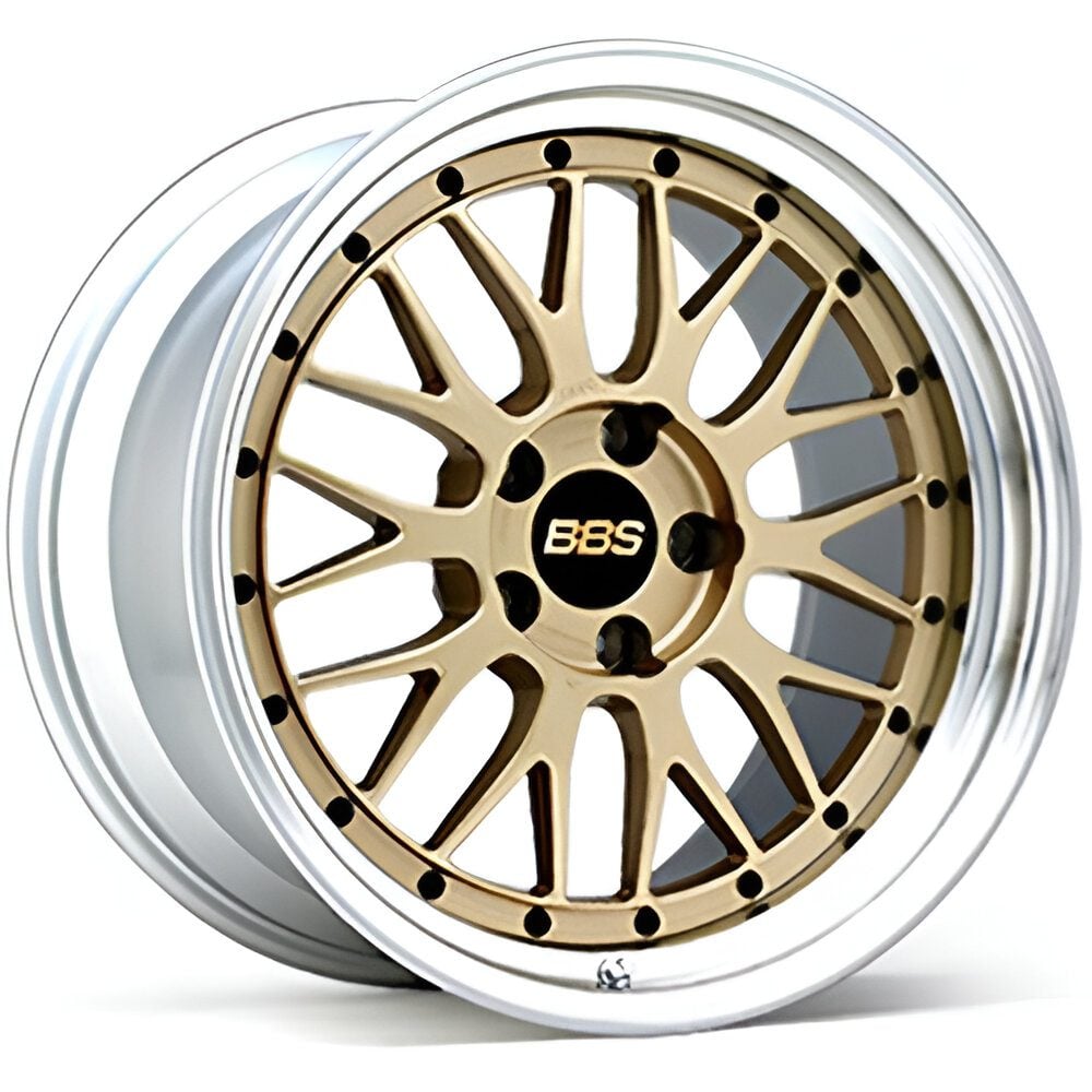 BBS Forged Line LM Wheel in Gold & Silver Diamond-Cut